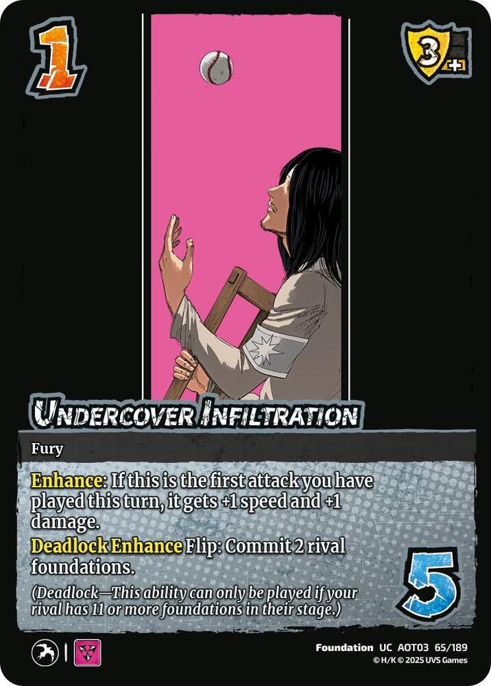 UniVersus Attack on Titan: Apocalypse Undercover Infiltration 65/189 Uncommon Near Mint