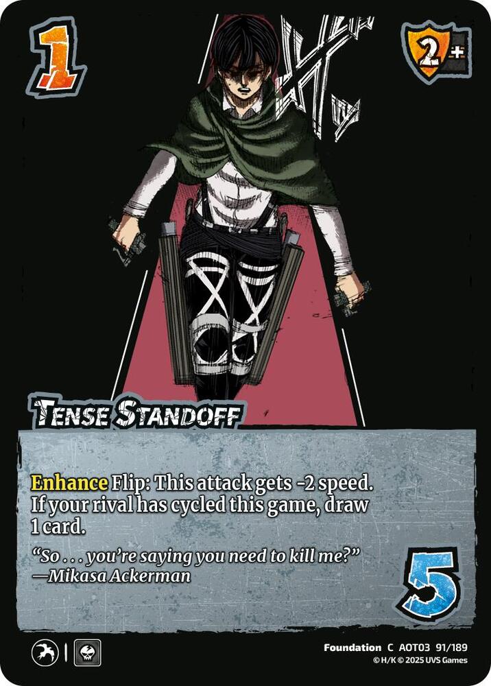 UniVersus Attack on Titan: Apocalypse Tense Standoff 91/189 Common Near Mint