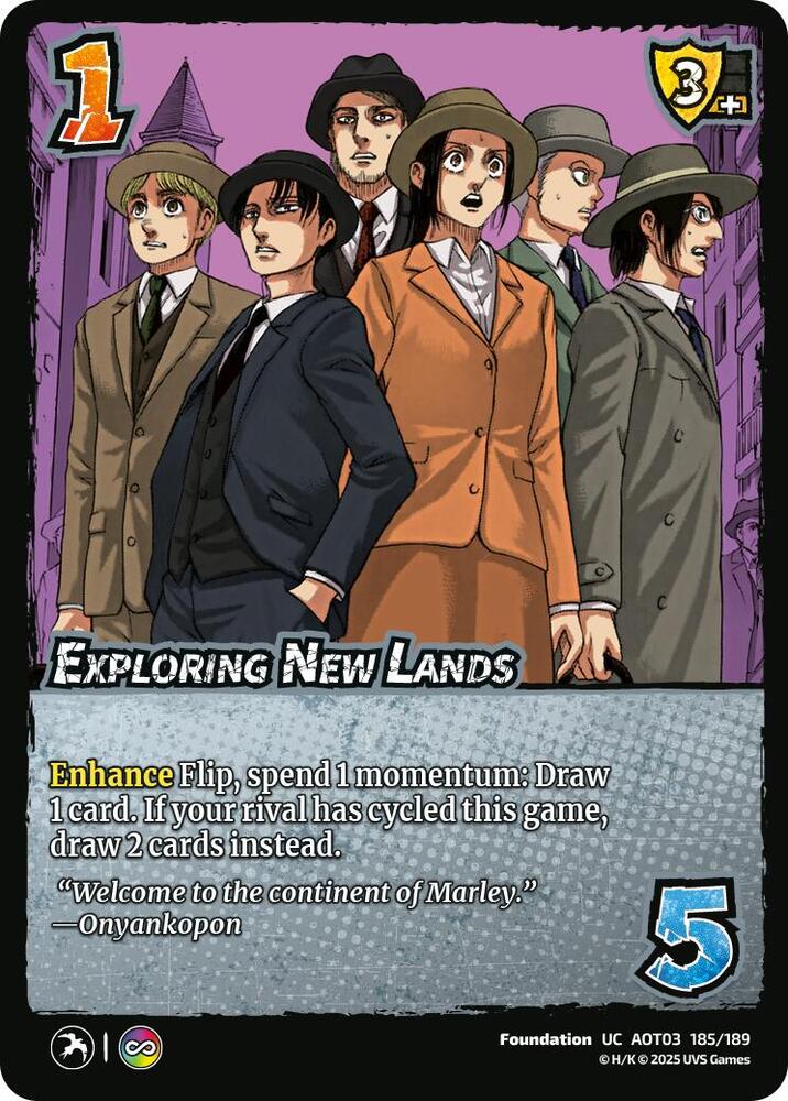 UniVersus Attack on Titan: Apocalypse Exploring New Lands 185/189 Uncommon Near Mint