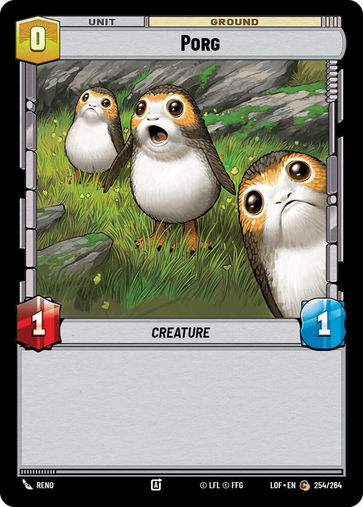 Star Wars: Unlimited Legends of the Force Porg 254/264 Common