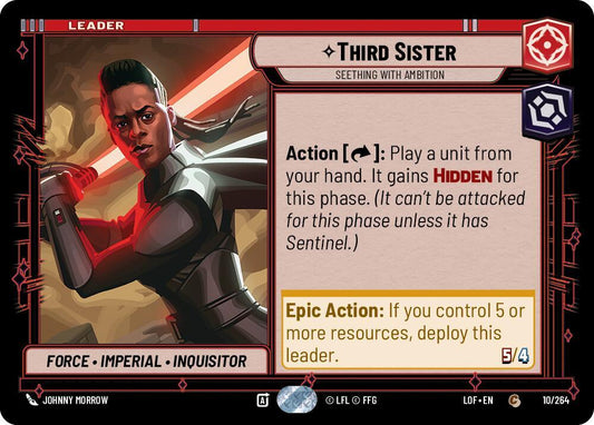 Star Wars: Unlimited Legends of the Force Third Sister - Seething With Ambition 010/264 Common