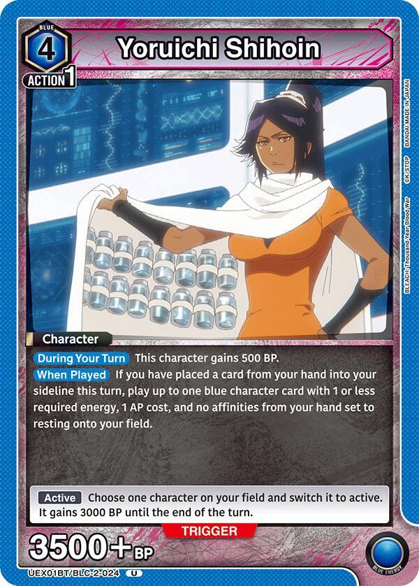 Union Arena UEX01BT: BLEACH: Thousand-Year Blood War Vol.2 Yoruichi Shihoin UEX01BT/BLC-2-024 Uncommon Near Mint
