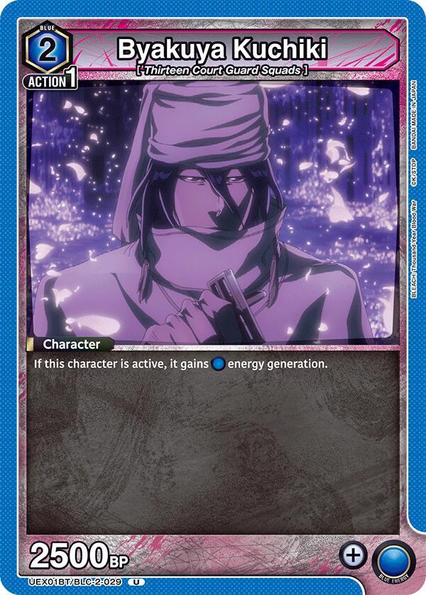Union Arena UEX01BT: BLEACH: Thousand-Year Blood War Vol.2 Byakuya Kuchiki (029) UEX01BT/BLC-2-029 Uncommon Near Mint