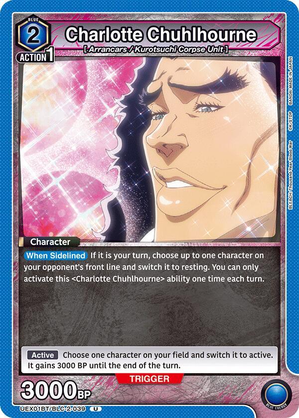 Union Arena UEX01BT: BLEACH: Thousand-Year Blood War Vol.2 Charlotte Chuhlhourne UEX01BT/BLC-2-039 Uncommon Near Mint