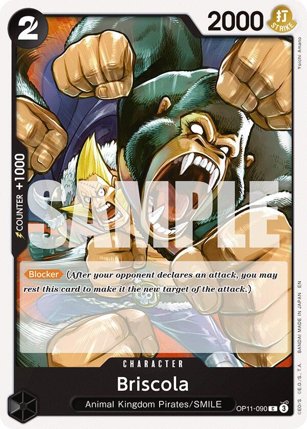 One Piece Card Game A Fist of Divine Speed Briscola OP11-090 Common