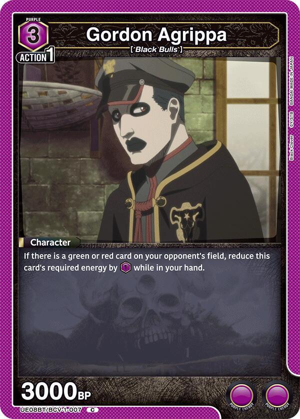 Union Arena UE08BT: Black Clover Gordon Agrippa UE08BT/BCV-1-007 Common