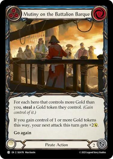 Flesh & Blood TCG High Seas Mutiny on the Battalion Barque SEA176 Common Near Mint