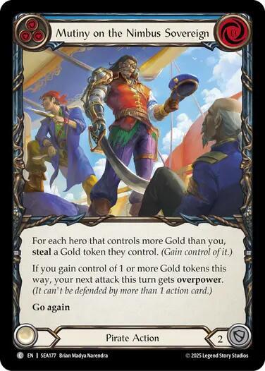 Flesh & Blood TCG High Seas Mutiny on the Nimbus Sovereign SEA177 Common Near Mint