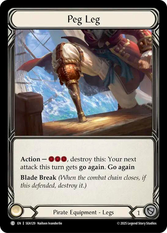 Flesh & Blood TCG High Seas Peg Leg SEA129 Common