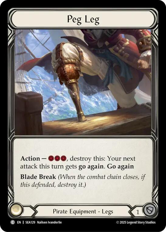 Flesh & Blood TCG High Seas Peg Leg SEA129 Common Near Mint