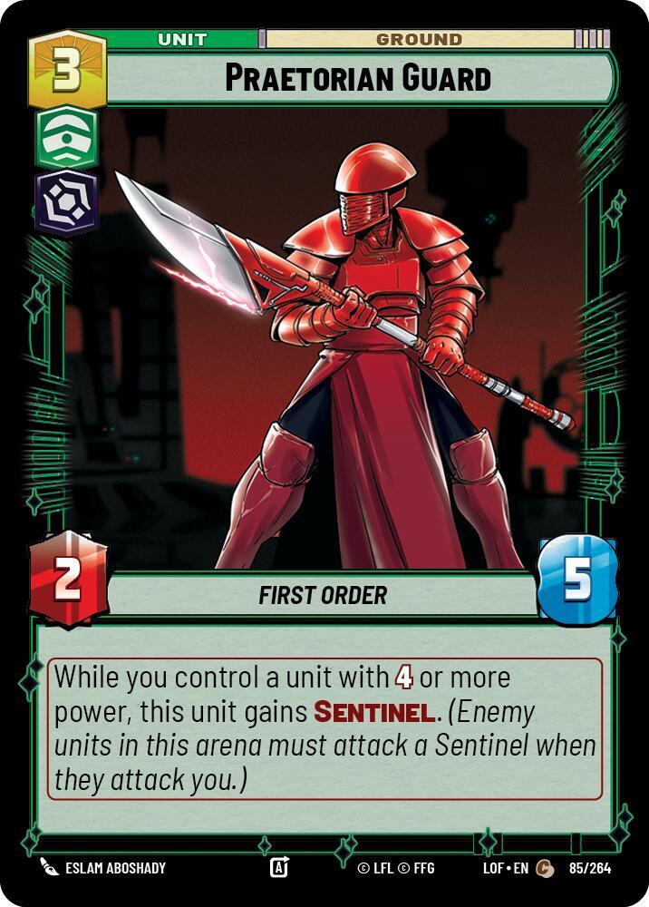 Star Wars: Unlimited Legends of the Force Praetorian Guard 085/264 Common