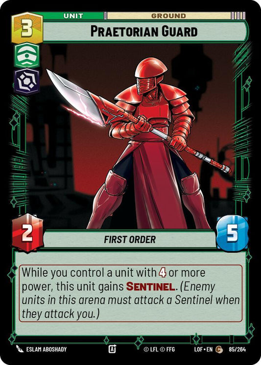Star Wars: Unlimited Legends of the Force Praetorian Guard 085/264 Common