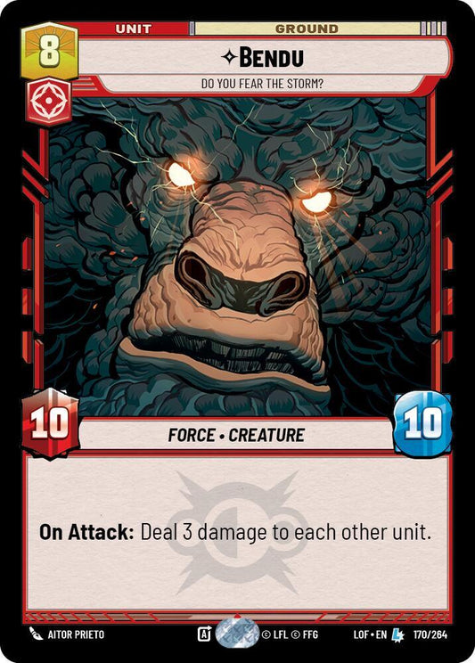 Star Wars: Unlimited Legends of the Force Bendu - Do You Fear the Storm? 170/264 Legendary