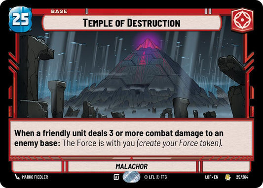 Star Wars: Unlimited Legends of the Force Temple of Destruction 025/264 Rare
