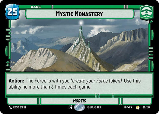 Star Wars: Unlimited Legends of the Force Mystic Monastery 022/264 Rare