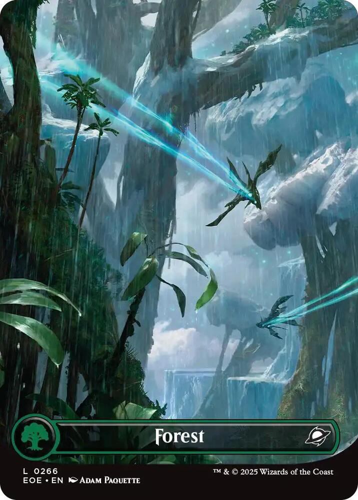 Magic: The Gathering Cards Edge of Eternities Forest (0266) (Borderless)  L