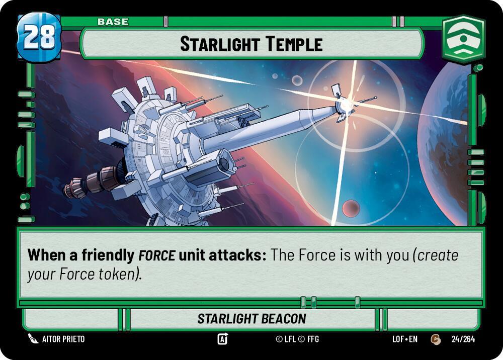 Star Wars Unlimited Legends of the Force Starlight Temple // Shield 024/264 // T02/T03 Common Near Mint