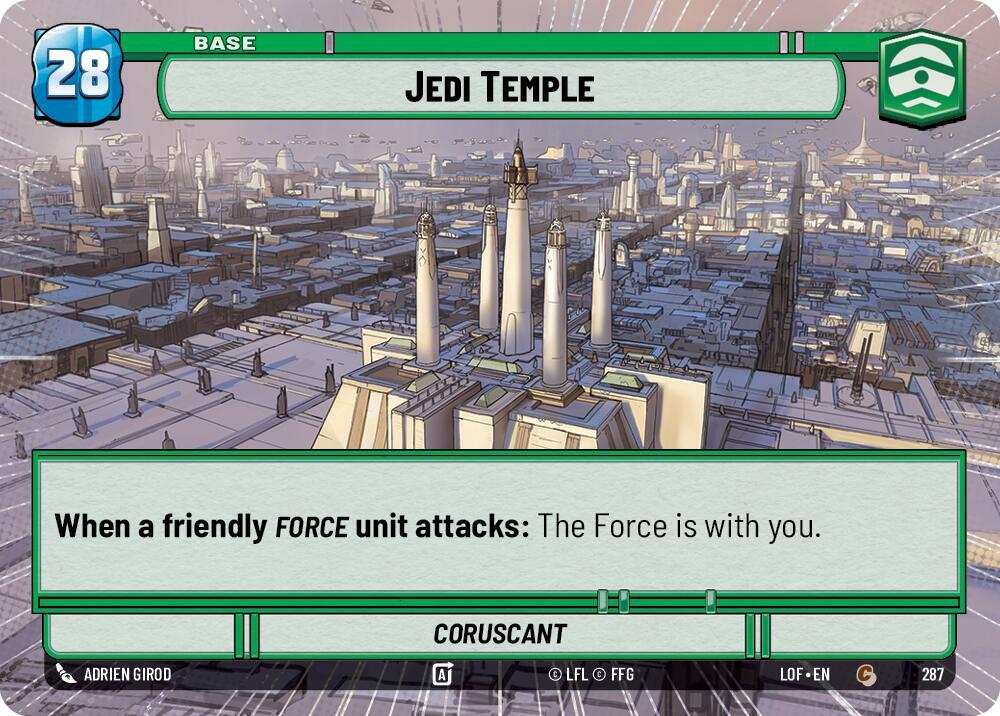 Star Wars Unlimited Legends of the Force Jedi Temple // Force (Hyperspace) 287 // T04 Common Near Mint