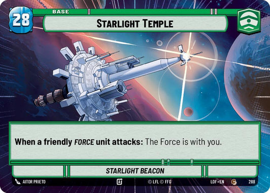 Star Wars: Unlimited Legends of the Force Starlight Temple // Experience (Hyperspace) 288 // T01 Common