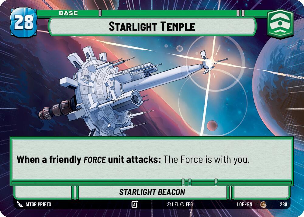 Star Wars Unlimited Legends of the Force Starlight Temple // Experience (Hyperspace) 288 // T04 Common Near Mint