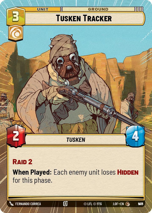 Star Wars: Unlimited Legends of the Force Tusken Tracker (Hyperspace Foil) 949 Common
