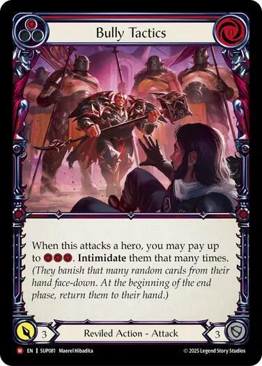 Flesh and Blood TCG Super Slam Bully Tactics SUP081 Majestic