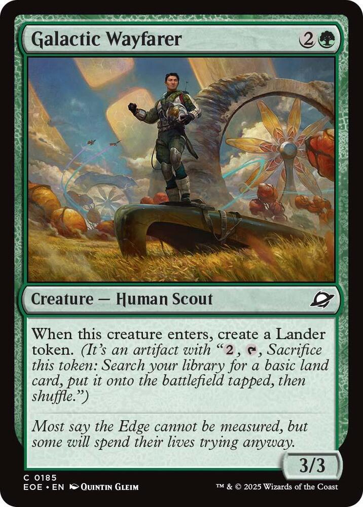 Magic: The Gathering Cards Edge of Eternities Galactic Wayfarer C Foil
