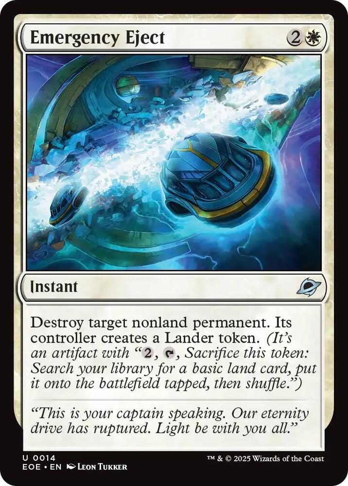Magic: The Gathering Cards Edge of Eternities Emergency Eject  U