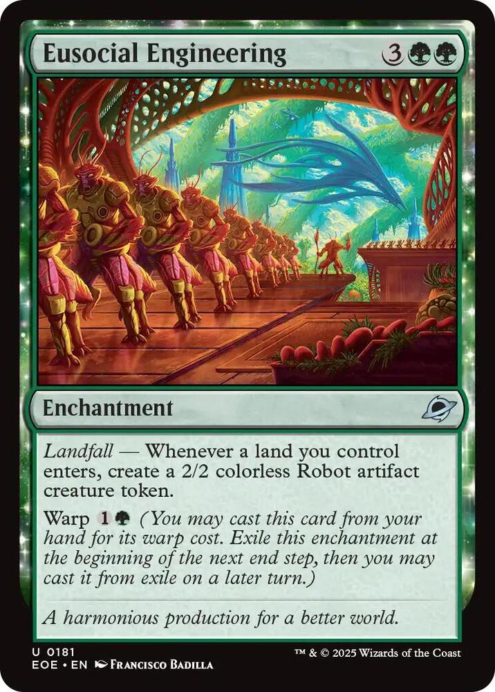 Magic: The Gathering Cards Edge of Eternities Eusocial Engineering  U