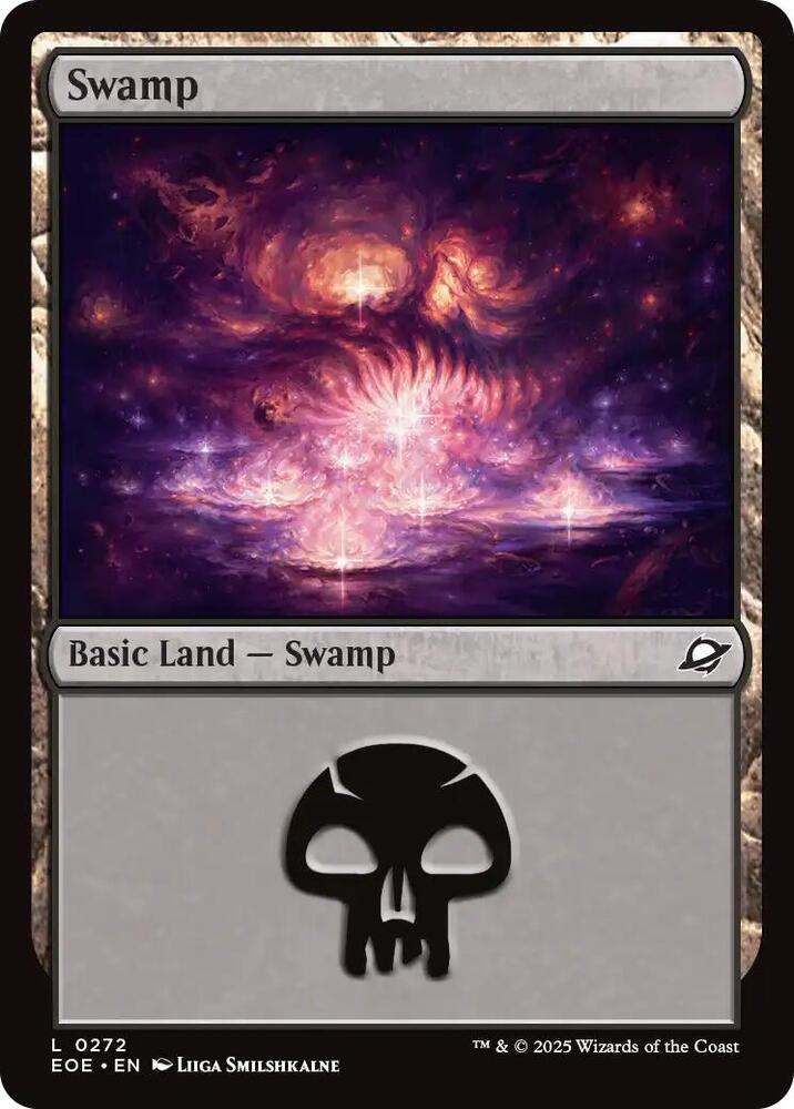 Magic Edge of Eternities Swamp (0272) 272 L Near Mint