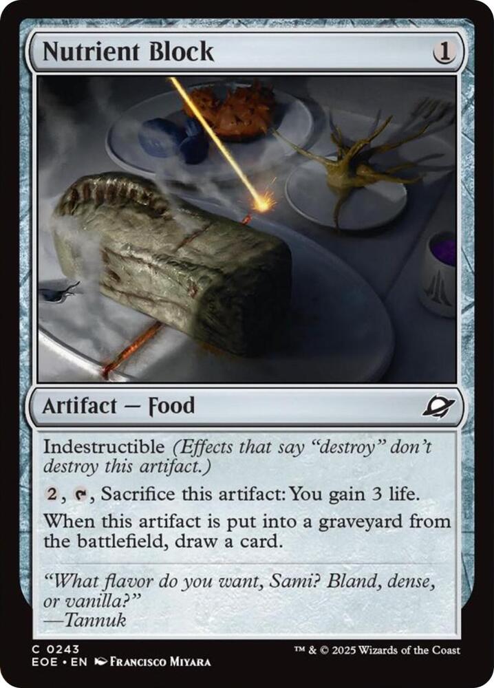 Magic: The Gathering Cards Edge of Eternities Nutrient Block  C