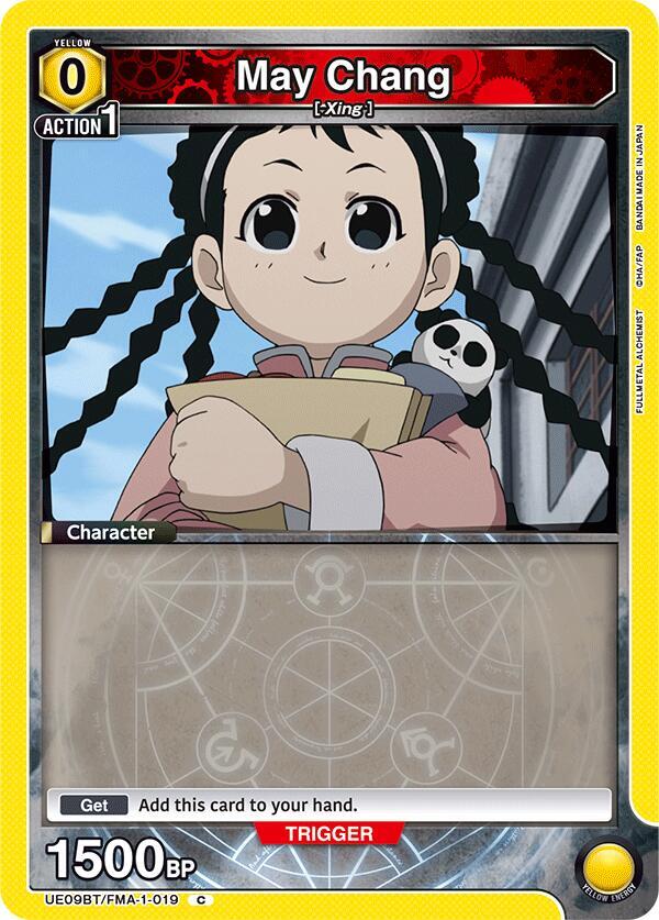 Union Arena UE09BT: FULLMETAL ALCHEMIST May Chang (019) UE09BT/FMA-1-019 Common Near Mint