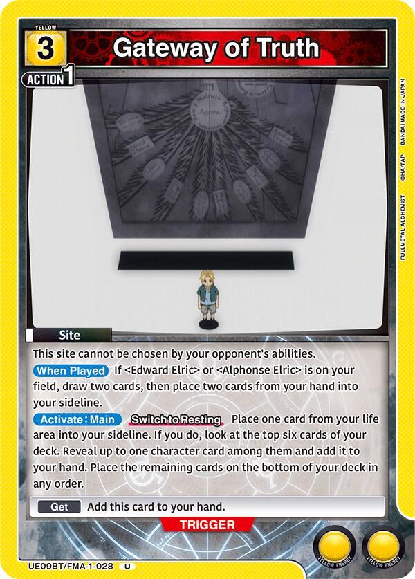 Union Arena UE09BT: FULLMETAL ALCHEMIST Gateway of Truth UE09BT/FMA-1-028 Uncommon Near Mint