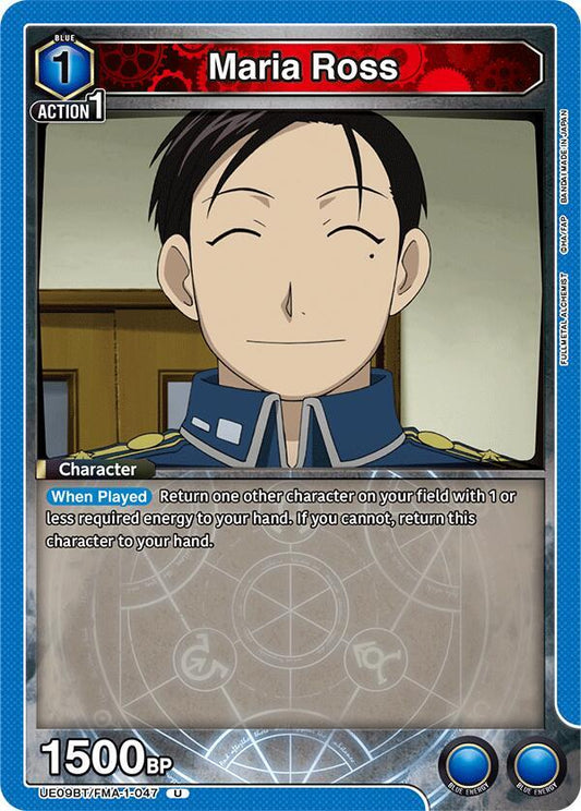 Union Arena UE09BT: FULLMETAL ALCHEMIST Maria Ross UE09BT/FMA-1-047 Uncommon