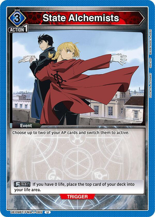 Union Arena UE09BT: FULLMETAL ALCHEMIST State Alchemists UE09BT/FMA-1-065 Uncommon