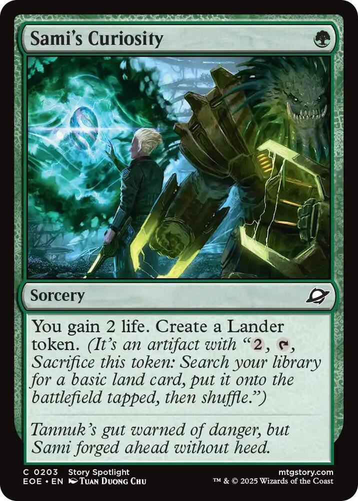 Magic: The Gathering Cards Edge of Eternities Sami's Curiosity C