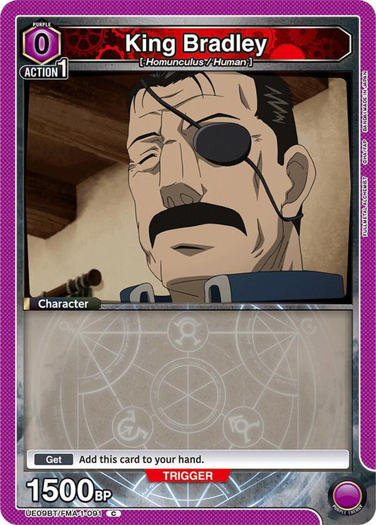 Union Arena UE09BT: FULLMETAL ALCHEMIST King Bradley (091) UE09BT/FMA-1-091 Common
