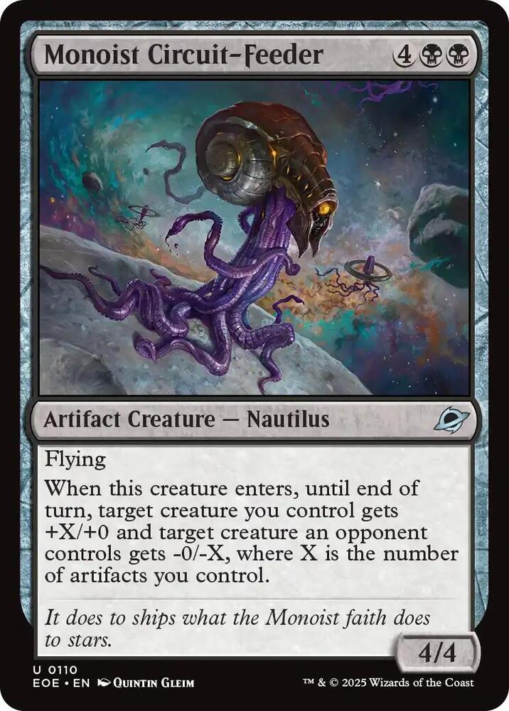 Magic: The Gathering Cards Edge of Eternities Monoist Circuit-Feeder  U