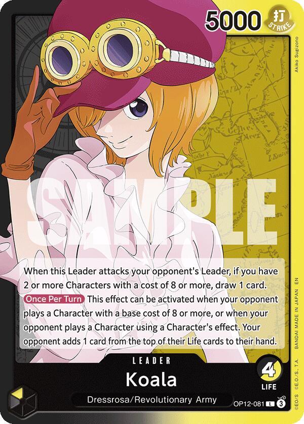 One Piece Card Game Legacy of the Master Koala (081) OP12-081 Leader
