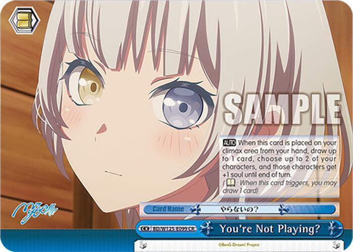 Weiss Schwarz MyGO!!!!! x Ave Mujica You're Not Playing? BD/W125-E099 CR Climax Rare Near Mint