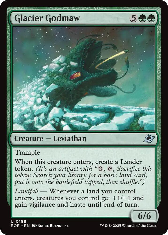 Magic: The Gathering Cards Edge of Eternities Glacier Godmaw  U