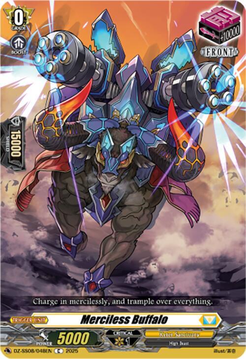 Cardfight Vanguard DZ-SS08: Festival Booster 2025 Merciless Buffalo DZ-SS08/048EN C Near Mint