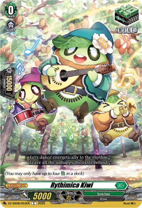 Cardfight Vanguard DZ-SS08: Festival Booster 2025 Rythimica Kiwi DZ-SS08/053EN C Near Mint