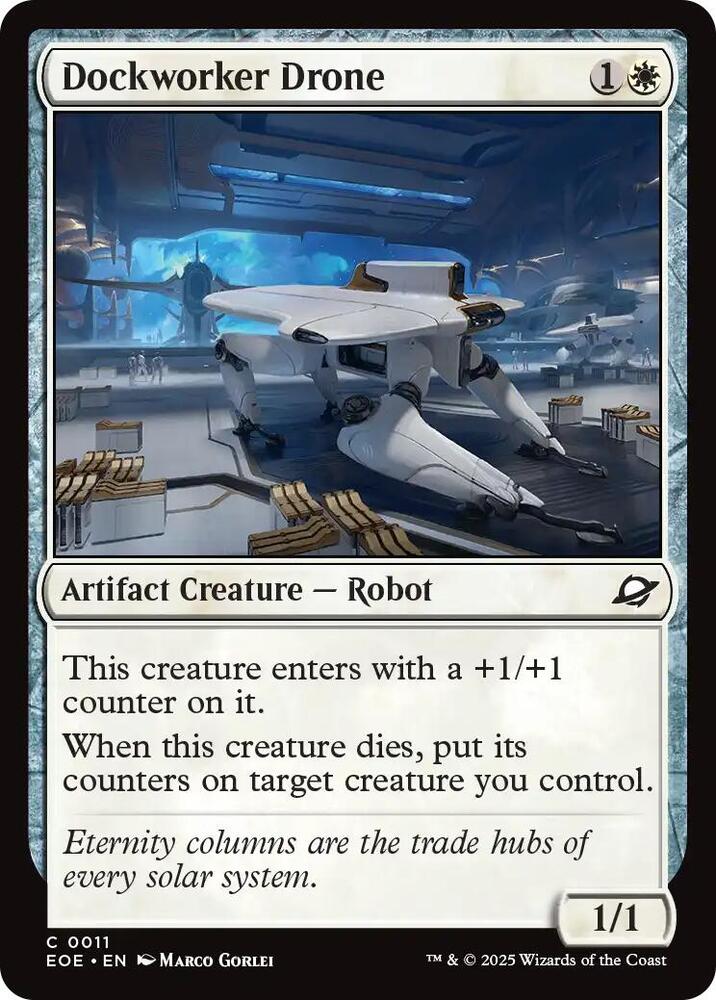 Magic: The Gathering Cards Edge of Eternities Dockworker Drone C