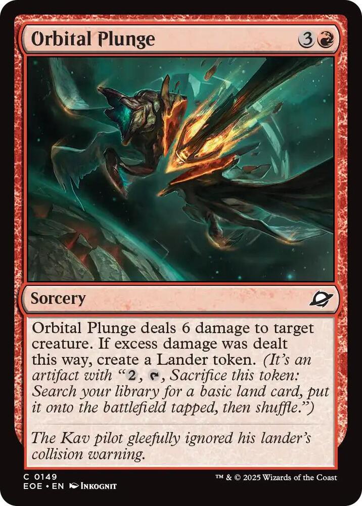 Magic: The Gathering Cards Edge of Eternities Orbital Plunge C
