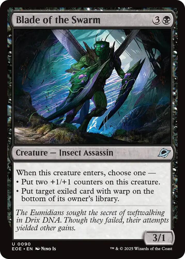 Magic: The Gathering Cards Edge of Eternities Blade of the Swarm U