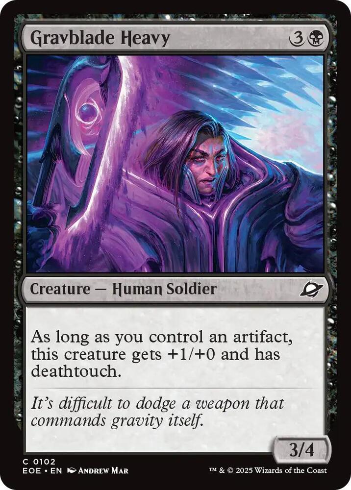 Magic: The Gathering Cards Edge of Eternities Gravblade Heavy C