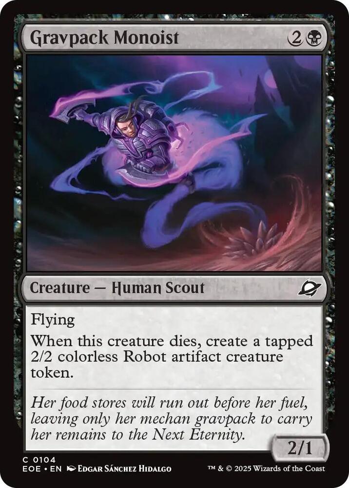 Magic: The Gathering Cards Edge of Eternities Gravpack Monoist C