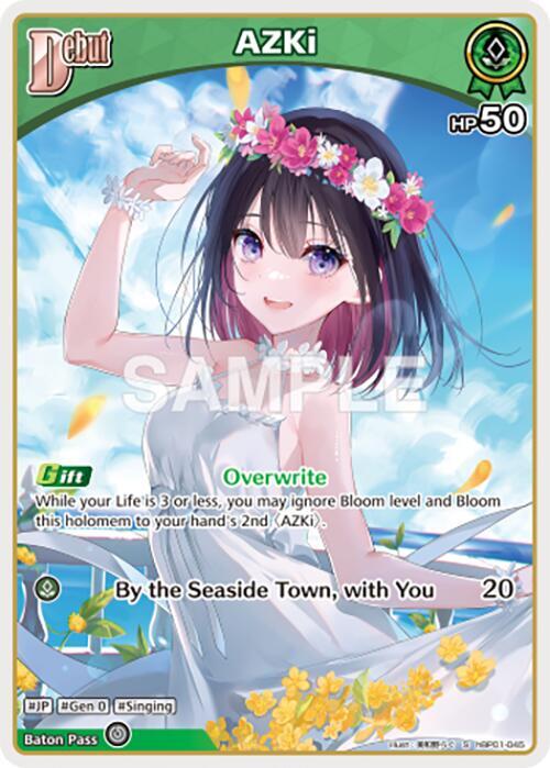 hololive OFFICIAL CARD GAME Blooming Radiance AZKi (S) (hBP01-045) hBP01-045 Special Near Mint Foil