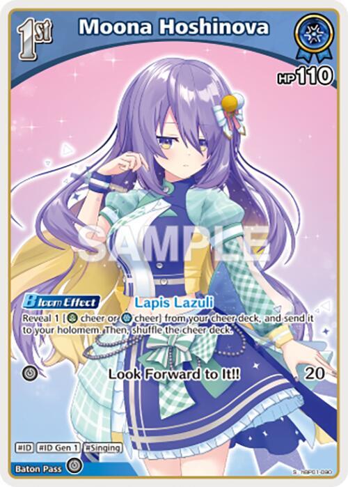 hololive OFFICIAL CARD GAME Blooming Radiance Moona Hoshinova (S) (hBP01-090) hBP01-090 Special Near Mint Foil